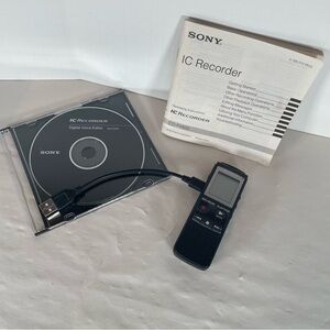 Sony ICD-PX820 Black Voice Activated Digital Handheld IC Recorder Dictaphone